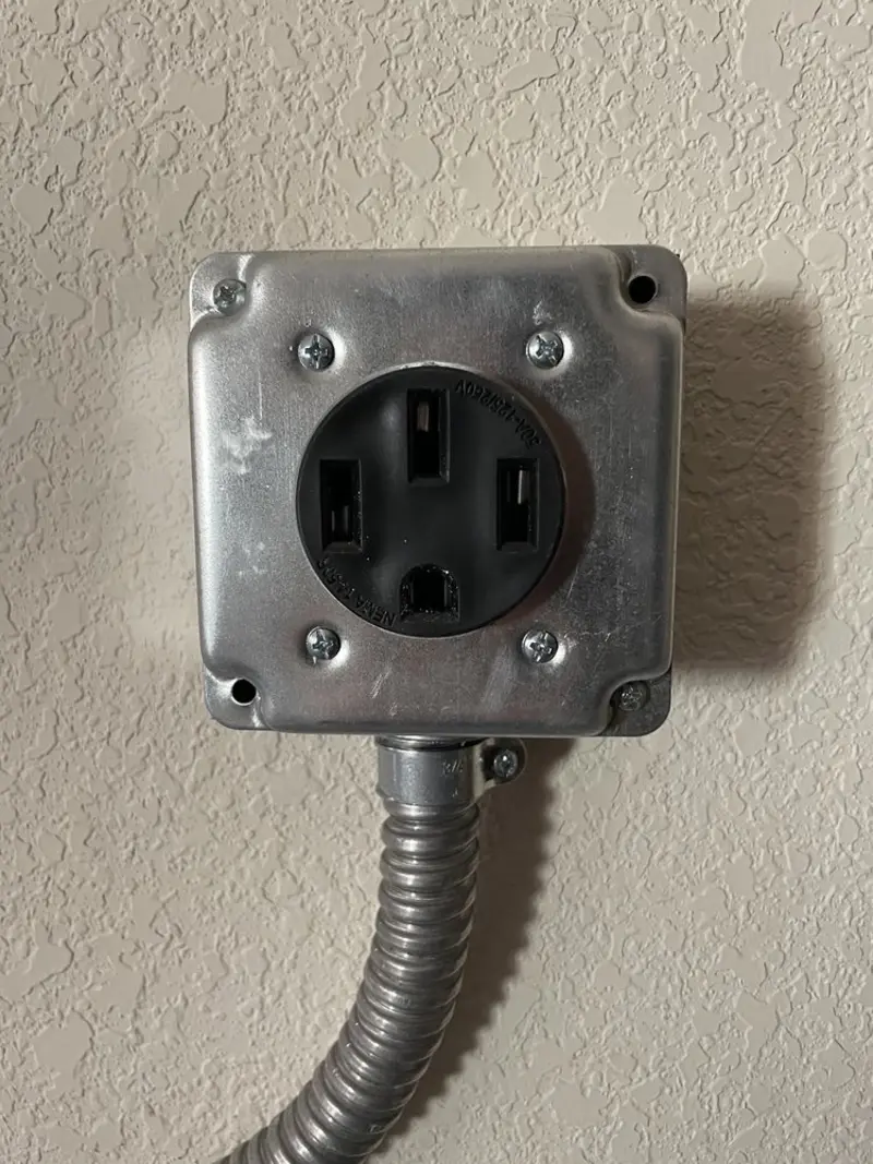NEMA 14-50 outlet installed for Smart Home Electrical in St. Paul Park